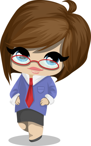 clipart girl with glasses - photo #43