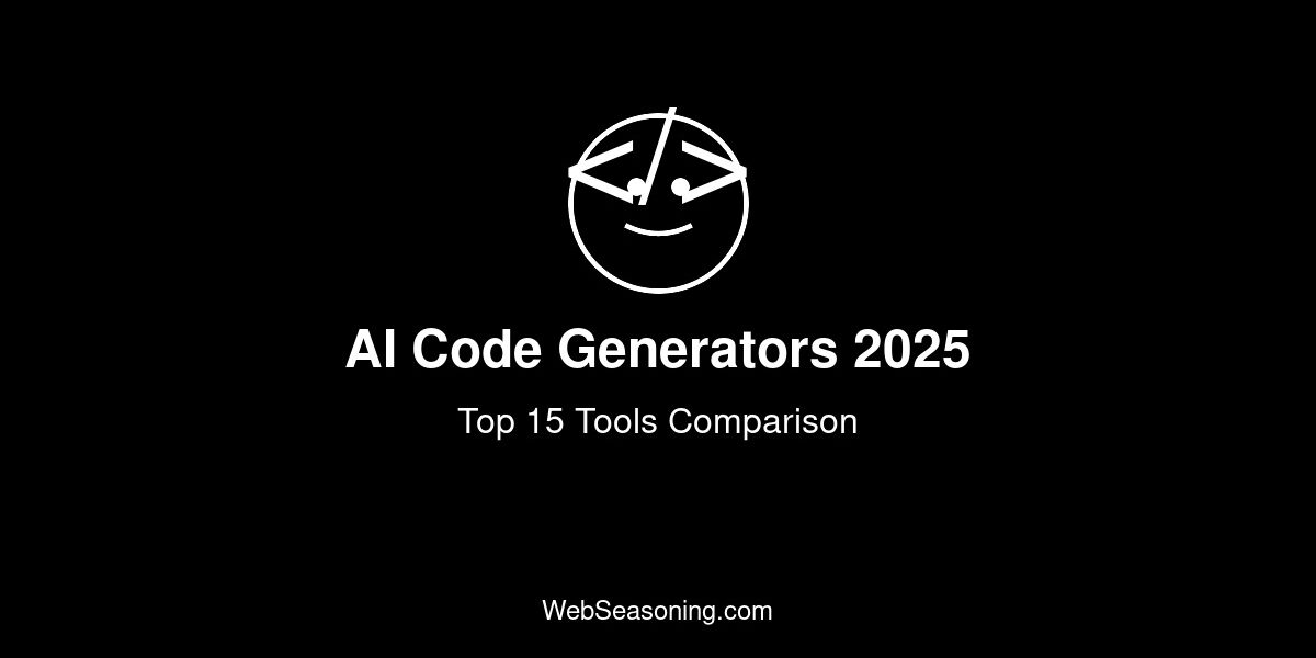 Top 15 AI code generators for web development in 2025