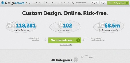 design crowd website screenshot